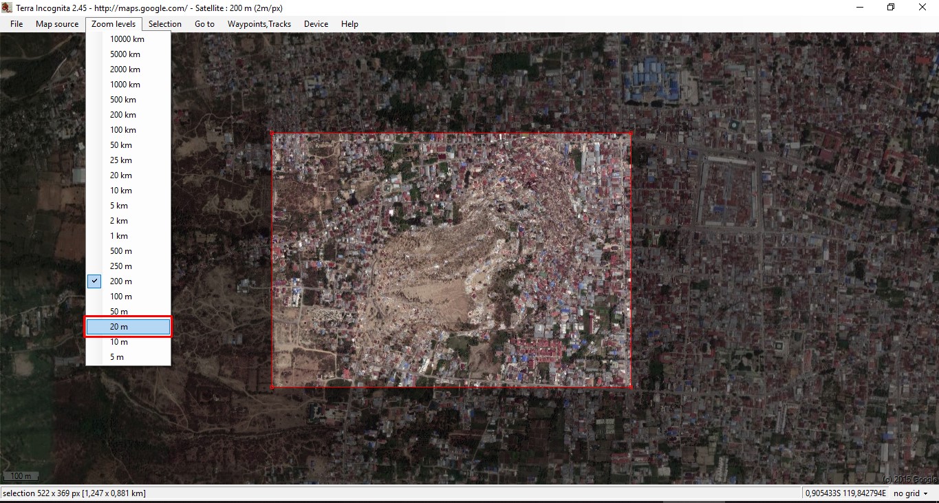 Membatasi Areal dan Menentukan Zoom Level