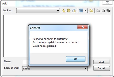 Failed to Connect to Database